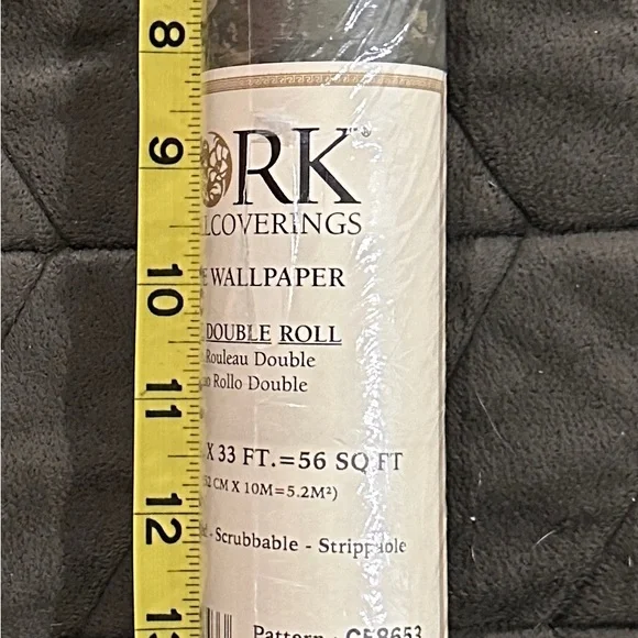 YORK CE8653 Hunter Olive Green Floral Swirl Wallpaper Double Roll 56 sqft NEW
